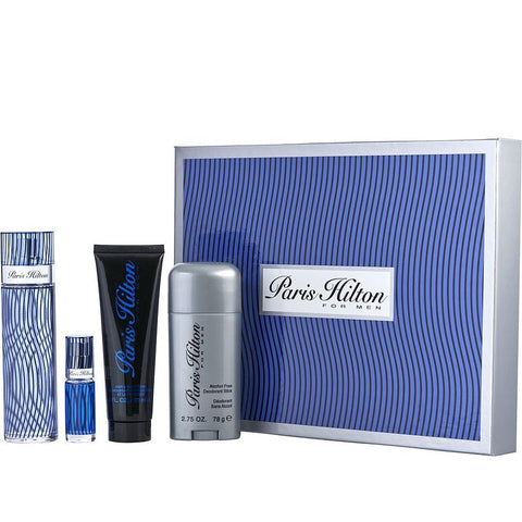 Paris Hilton by Paris Hilton for Men 3.4 oz EDT 4PC Gift Set