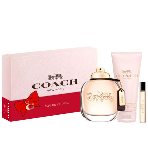 Coach New York by Coach for Women 3.4 oz EDP 3PC Gift Set