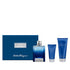 Acqua Essen Blu by Salvatore Ferragamo for Men 3.4 oz EDT 3pc Gift Set