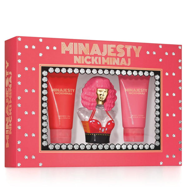 Minajesty by Nicki Minaj for Women 3.4 oz EDP 3pc Gift Set