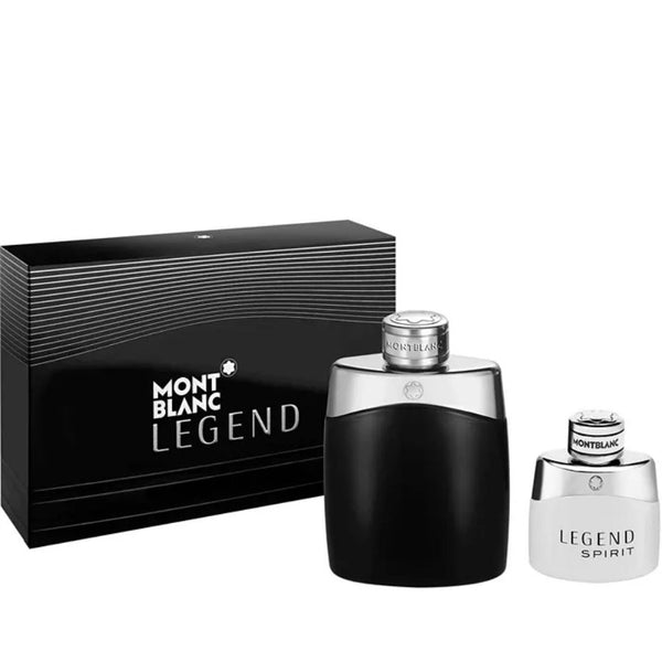 Legend + Spirit by Montblanc for Men 3.4 oz EDT 2pc Gift Set