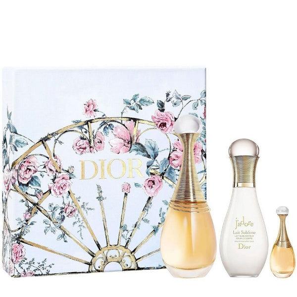 J'adore by Christian Dior for Women  3.4 oz EDP 3pc Gift Set