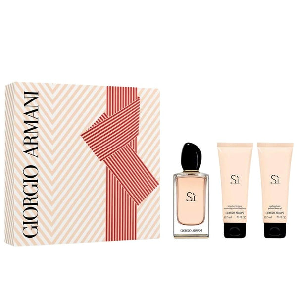 Si by Giorgio Armani for Women 3.4 oz EDP 3pc Gift Set