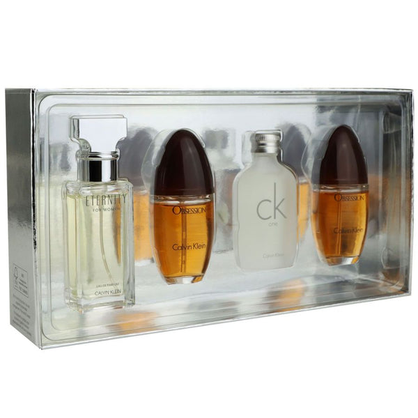 Calvin Klein by Calvin Klein for Women 15ml EDT 4pc Mini Gift Set