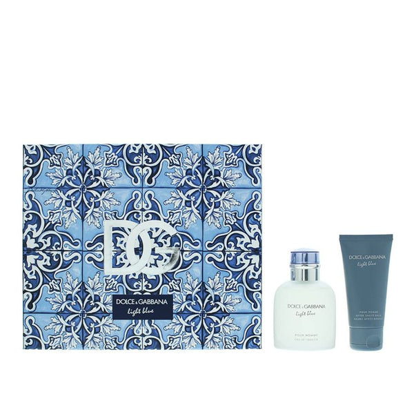 Light Blue by Dolce & Gabbana for Men 2.5 oz EDT 2pc Gift Set