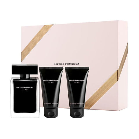 For Her by Narciso Rodriguez for Women 3.4 oz EDP 3pc Gift Set