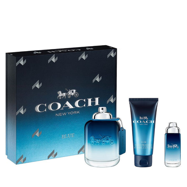 Coach Blue by Coach for Men 3.4 oz EDT 3pc Gift Set