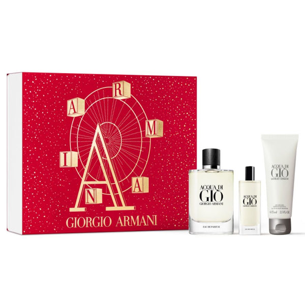 Acqua di Gio by Giorgio Armani for Men 3.4 oz EDT 3pc Gift Set