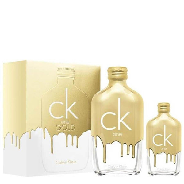 CK One Gold by Calvin Klein for Unisex 6.7 oz EDT 2pc Gift Set