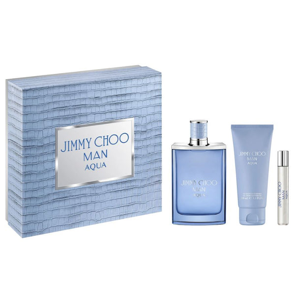 Jimmy Choo Aqua by Jimmy Choo for Men 3.4 oz EDT 3pc Gift Set