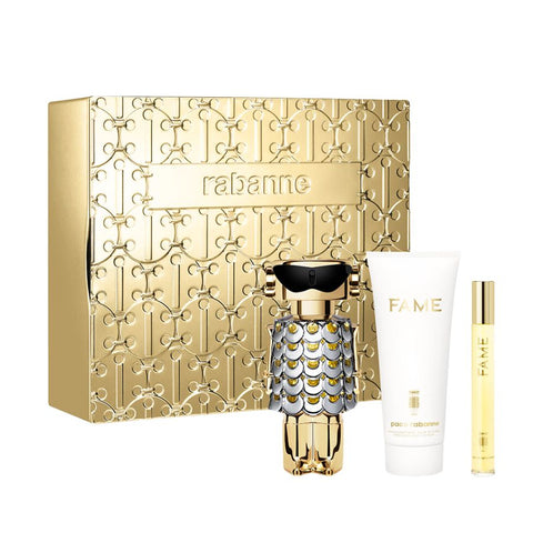 Fame by Paco Rabanne for Women 2.7 oz EDP 3pc Gift Set