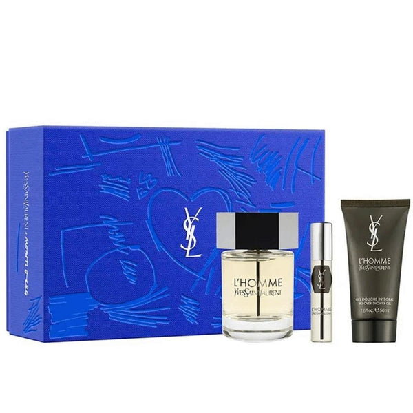 L'Homme by Yves Saint Laurent for Men 3.4 oz EDT 3pc Gift Set