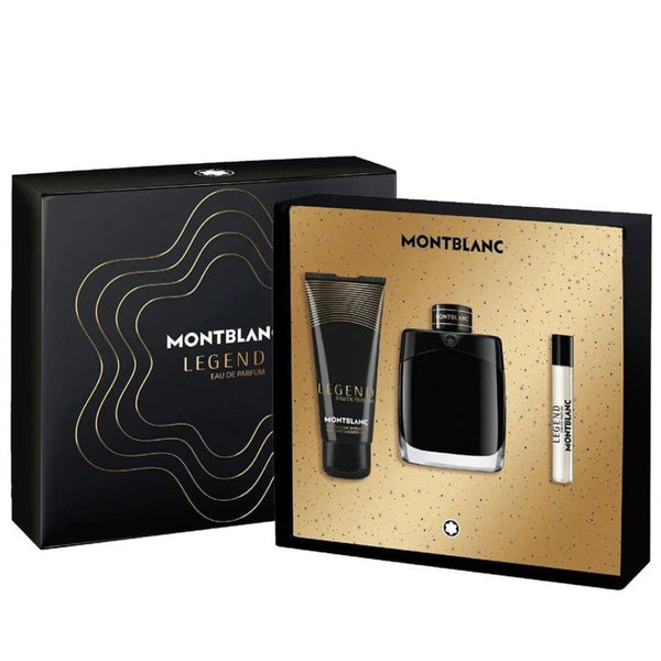 Legend by Montblanc for Men 3.4 oz EDP 3PC Gift Set