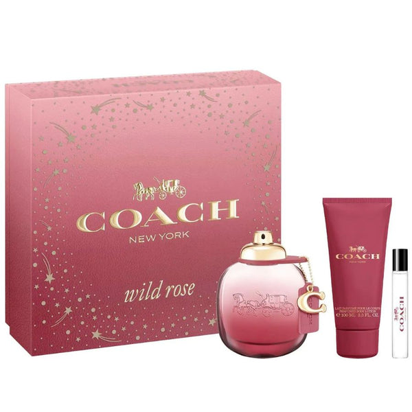 Coach Wild Rose by Coach for Women 3.0 EDP 3pc Gift Set