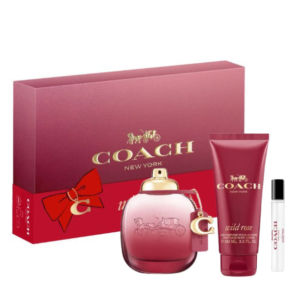 Coach Wild Rose by Coach for Women 3.0 EDP 3pc Gift Set