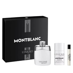 Legend Spirit by Montblanc for Men 3.4 oz EDT 3PC Gift Set