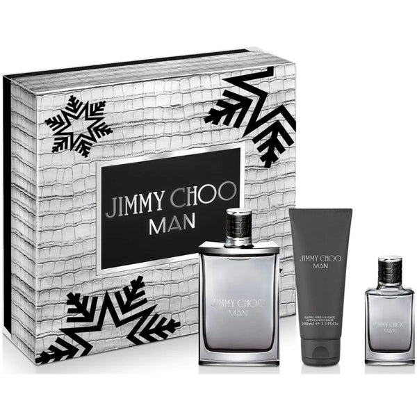 Jimmy Choo Man by Jimmy Choo for Men 3.4 oz EDT 3pc Gift Set