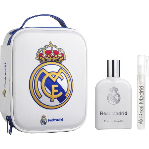 Real Madrid by Air Val International for Men 3.4 oz EDT 3pc Gift Set