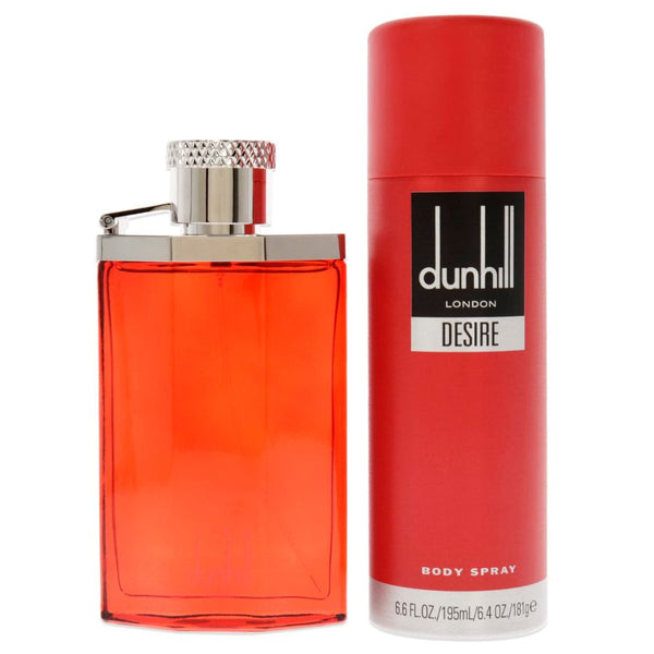 Desire Red Lond by Alfred Dunhill for Men 3.4 oz EDT 2pc Gift Set