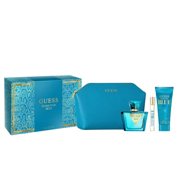 Guess Sed Blue by Guess for Women 2.5 oz EDT 4pc Gift Set