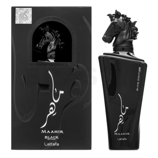 Maahir Black by Lattafa for Unisex 3.4 oz EDP Spray