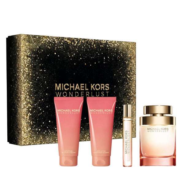 Wonderlust by Michael Kors for Women 3.4 oz EDP 4pc Gift Set