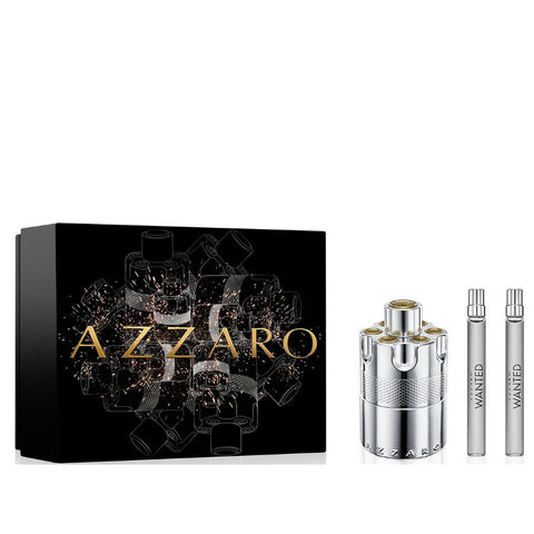 Wanted by Azzaro for Men 3.4 oz EDP 3pc Gift Set