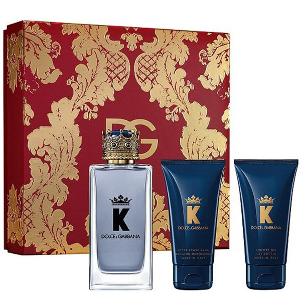 K by Dolce & Gabbana for Men 3.4 oz EDT 3pc Gift Set