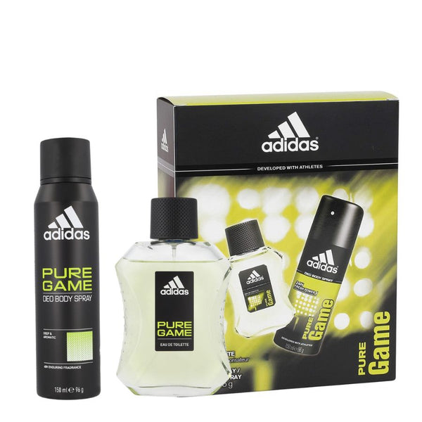 Adidas Pure Game by Adidas for Men 3.4 oz EDT 2pc Gift Set