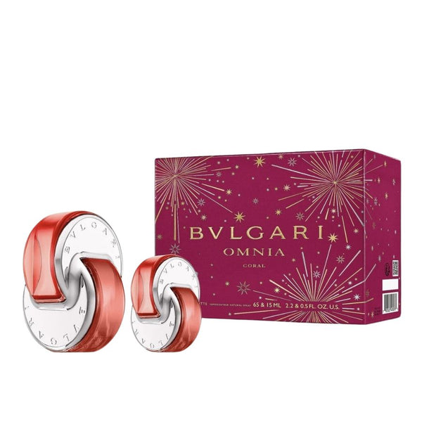Omnia Coral by Bvlgari for Women 3.4 oz EDT 2pc Gift Set