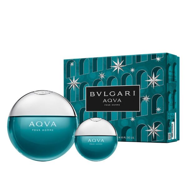 Aqva Pour Homme by Bvlgari for Men 3.4 oz EDT 2pc Gift Set