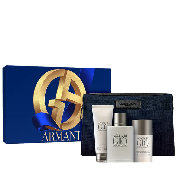 Acqua di Gio by Giorgio Armani for Men 3.4 oz EDT 4pc Gift Set