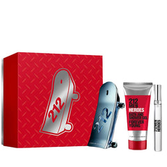 212 Heroes Young by Carolina Herrera for Men 3.0 oz EDT 3pc Gift Set