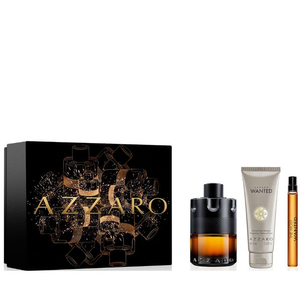 The Most Wanted by Azzaro forMen 3.4 oz PAR 3pc Gift Set