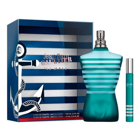 La Male by Jean Paul Gaultier for Men 6.8 oz EDT 2pc Gift Set