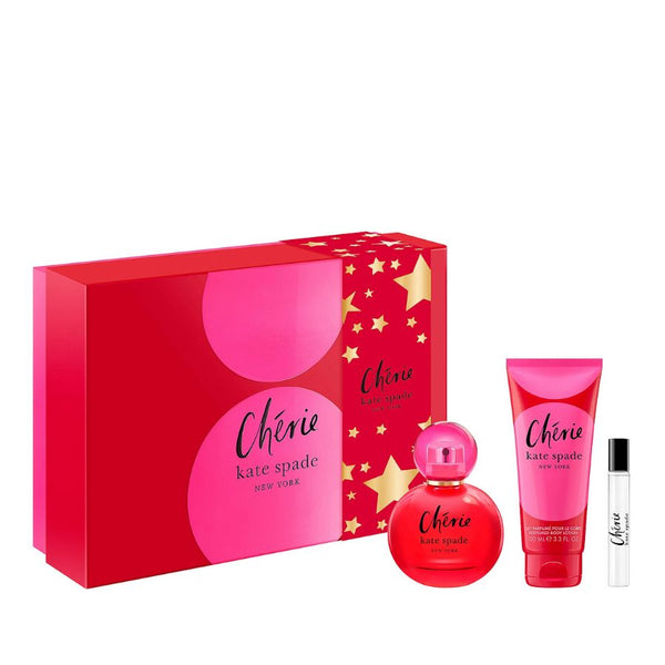 Kate Spade Cherie by Kate Spade for Women 3.4 oz EDP 3pc Gift Set