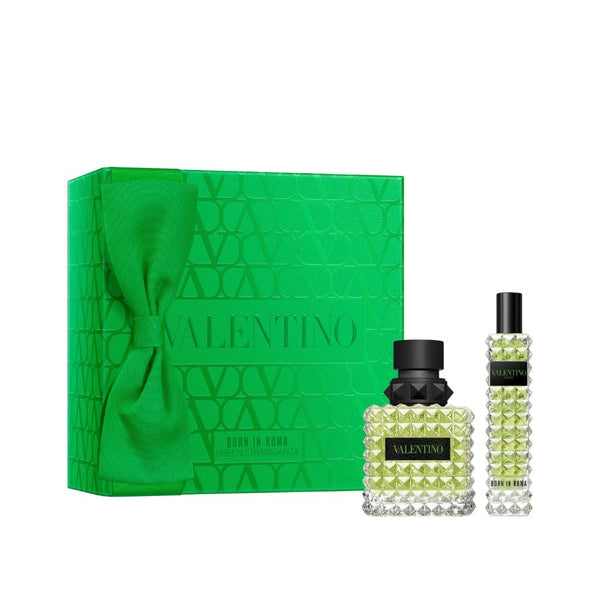 Born In Roma Green Stravaganza by Valentino for Women 1.7 oz EDP 2pc Gift Set