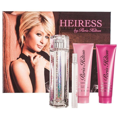 Heiress by Paris Hilton for Women 3.4 oz EDP 4pc Gift Set