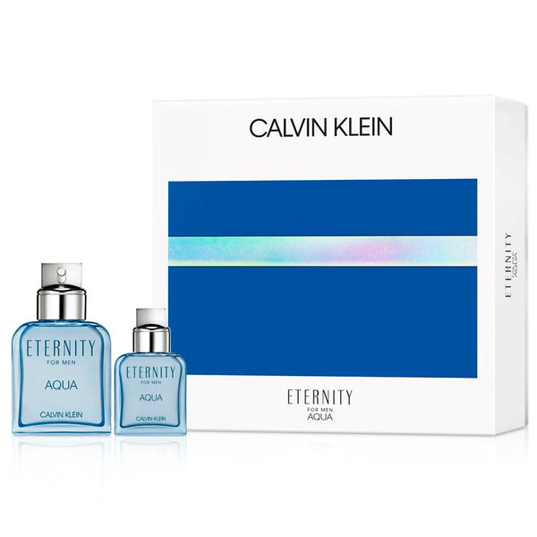Photo of Eternity Aqua by Calvin Klein for Men 3.4 oz EDT 2 PC Gift Set