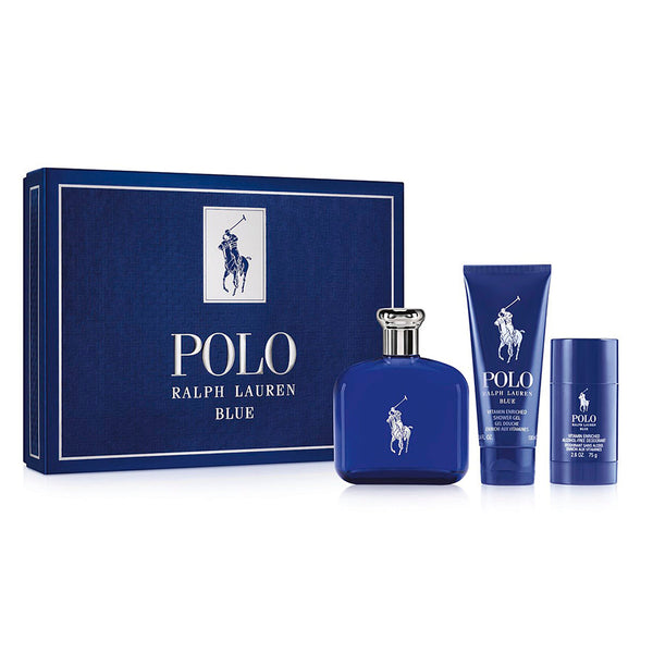 Photo of Polo Blue by Ralph Lauren for Men 4.2 oz EDP 3 PC Gift Set