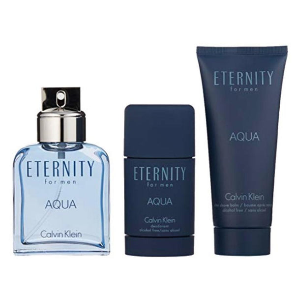 Photo of Eternity Aqua by Calvin Klein for Men 3.4 oz EDT Gift Set