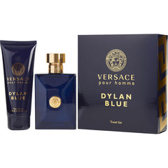Dylan Blue by Versace for Men 3.4 oz EDT 2PC Gift Set