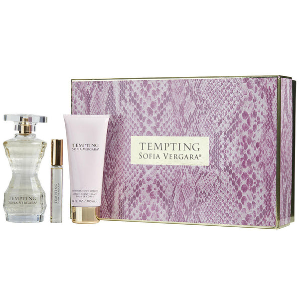 Photo of Tempting by Sofia Vergara for Women 3.4 oz EDP Spray 3PC Gift Set