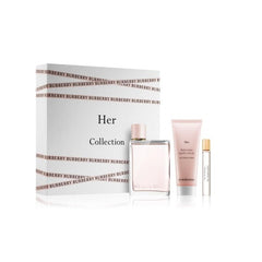 Her by Burberry for Women 3.4 oz EDP 3pc Gift Set