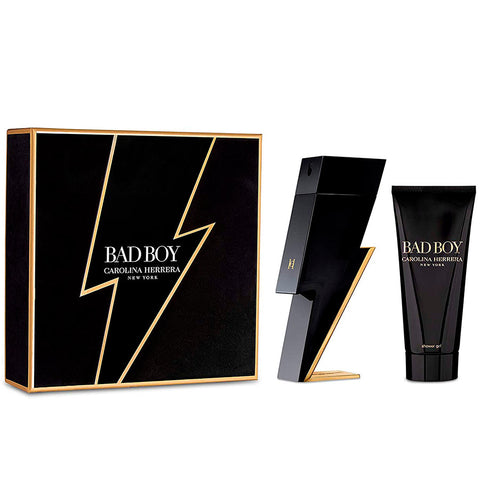 Bad Boy by Carolina Herrera for Men 3.4 oz EDT 2pc Gift Set