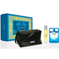 Versace Man Eau Fraiche by Versace for Men 3.4 oz EDT 3pc Gift Set