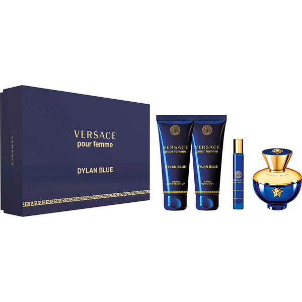 Photo of Dylan Blue Pour Femme by Versace for Women 3.4 oz EDP 4 PC Gift Set