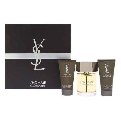 L'Homme by Yves Saint Laurent for Men 3.4 oz EDT 3pc Gift Set