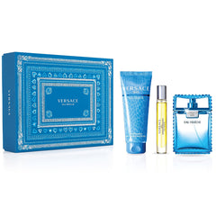 Versace Man Eau Fraiche by Versace for Men 3.4 oz EDT 3PC Gift Set