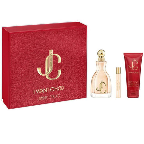 I Want Choo by Jimmy Choo for Women 3.4 oz EDP 3PC Gift Set